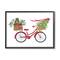 Stupell Industries Merry Christmas Seasonal Bicycle Framed Giclee Art